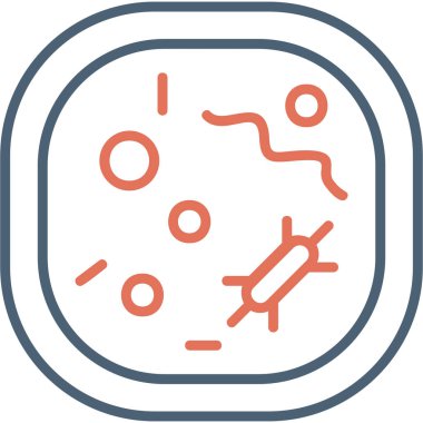 Virüs. Web simgesi basit tasarım