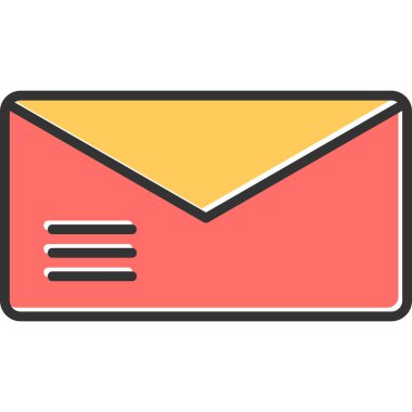 zarf simgesi vektör illüstrasyonu