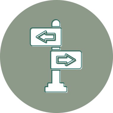 Yönlendirme okları simgesi. Basit tasarım