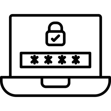 Bilgisayar. Web simgesi basit illüstrasyon