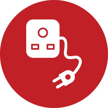 Plug And Socket web icon, vector illustration