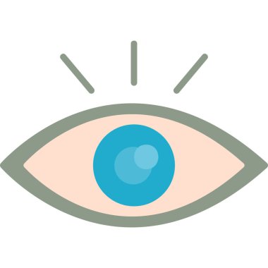 Göz. Web simgesi basit illüstrasyon