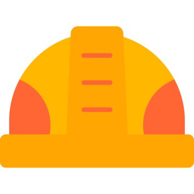 Miğfer. Web simgesi basit illüstrasyon 