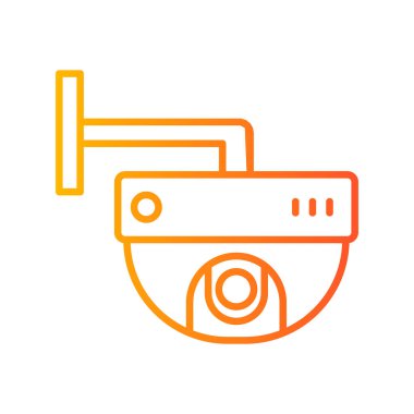 ccTV kamera simgesinin vektör illüstrasyonu