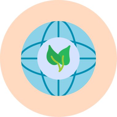 Adil ticaret dünyası simgesinin vektör çizimi