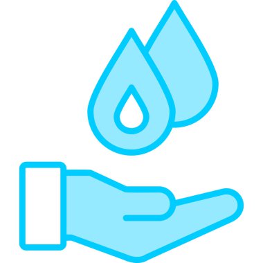 Su damlası. Basit resimleme