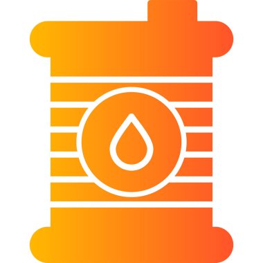 Petrol varili ikonu. Beyaz arkaplanda izole edilmiş web tasarımı için gaz yakıcı vektör simgelerinin basit gösterimi