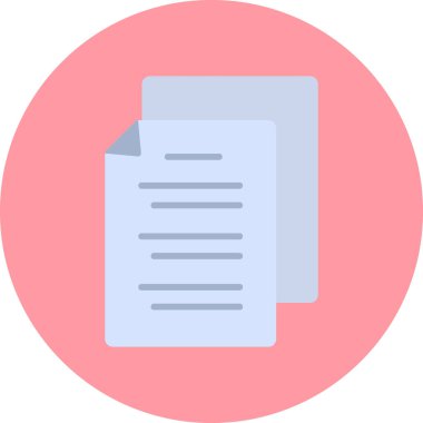 Belge simgesinin vektör illüstrasyonu