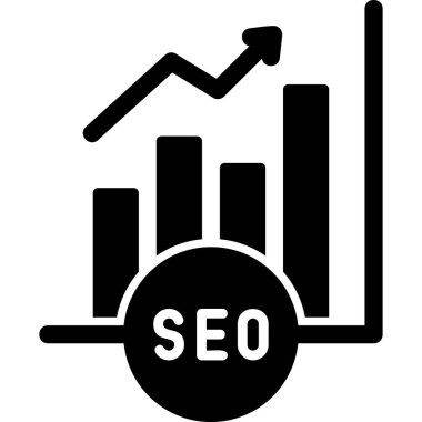 Grafik Analitiği. Web simgesi basit illüstrasyon