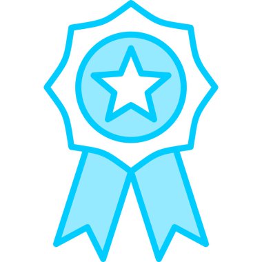 Madalya. Web simgesi basit illüstrasyon