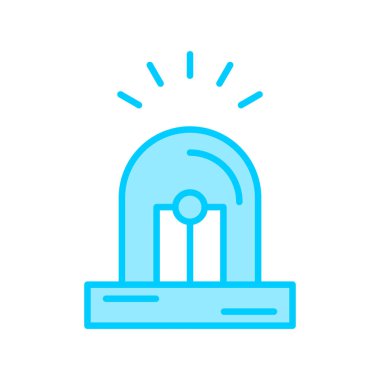 Siren simgesinin vektör illüstrasyonu