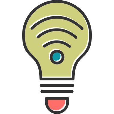 ampul simgesi vektör illüstrasyonu