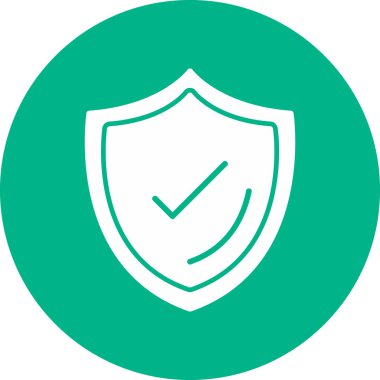 Koruma çizgisi simgesi, vektör illüstrasyonu