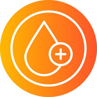 Kan damlası. Web simgesi