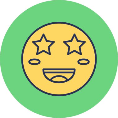 emoji simgesinin vektör illüstrasyonu