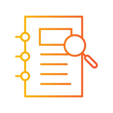 Not defteri web simgesi, vektör çizim