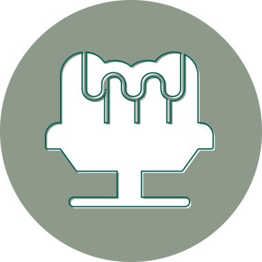 Jelly line simgesinin vektör illüstrasyonu