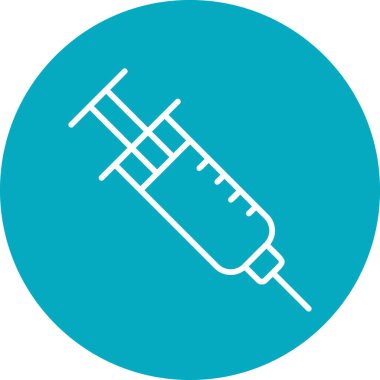 Şırınga. Web simgesi basit illüstrasyon