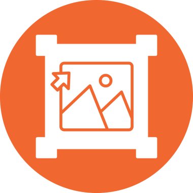 Görüntü. Web simgesi vektör illüstrasyonu 