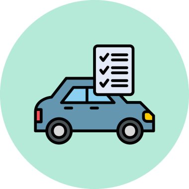 Checklist icon, vector illustration simple design