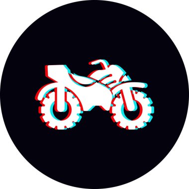 Quad icon, simple illustration of bike