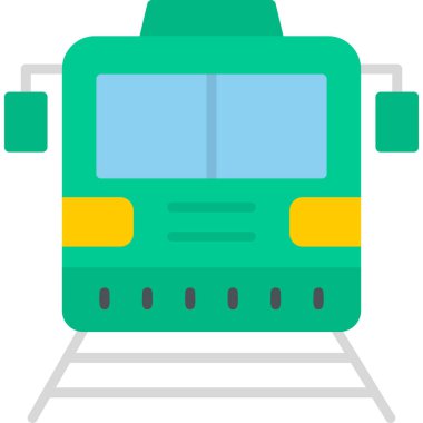 graphic illustration of locomotive train on railroad