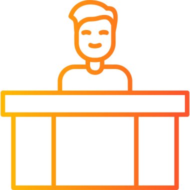 Adamım. Web simgesi basit illüstrasyon