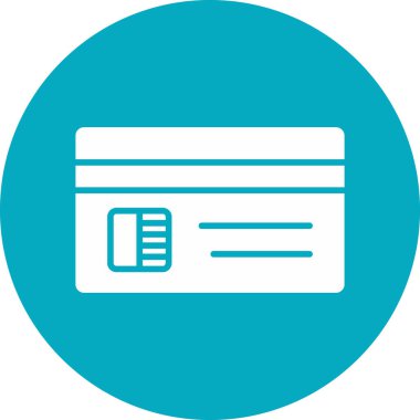 Kredi kartı ikonu vektör illüstrasyonu