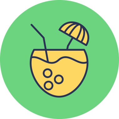 içecek simgesi, vektör illüstrasyonu 