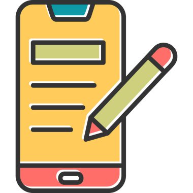 akıllı telefon simgesi vektör illüstrasyonu