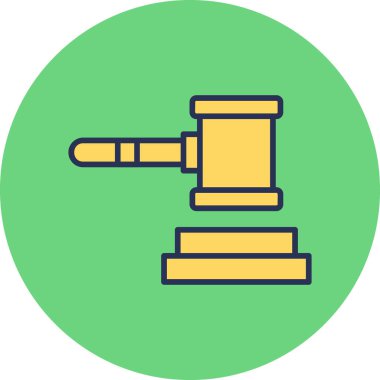 kanun simgesi vektör illüstrasyonu