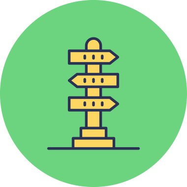 Yönlendirme web simgesi basit illüstrasyon