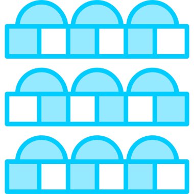 Bina. Web simgesi basit illüstrasyon