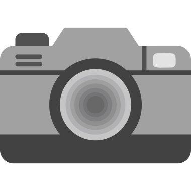 Basit kamera, düz vektör çizimi