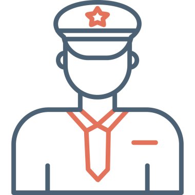 Police web icon. simple illustration