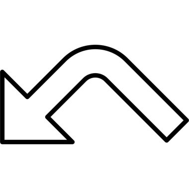 Zıplama oku. Web simgesi basit tasarım 