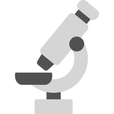 Mikroskop. Web simgesi basit illüstrasyon