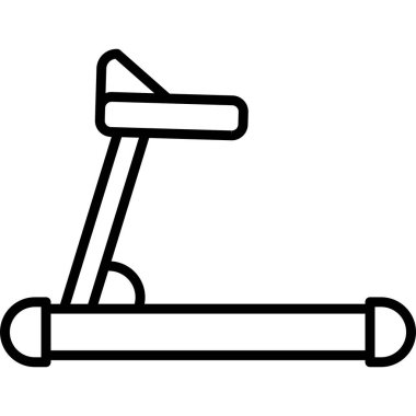 koşu bandı simgesi vektör çizimi