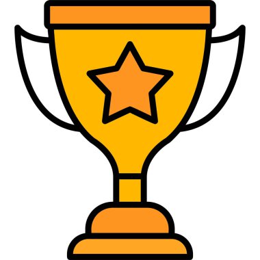 Kupa. Web simgesi basit illüstrasyon