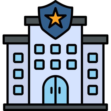 Police web icon. simple illustration