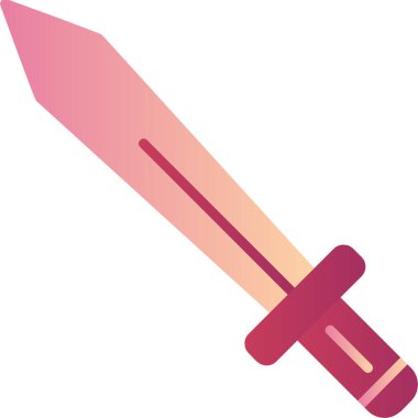 Kılıç. Web simgesi basit illüstrasyon