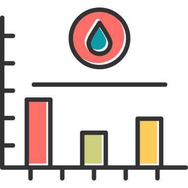 iş ve finans düz vektör simgesi.