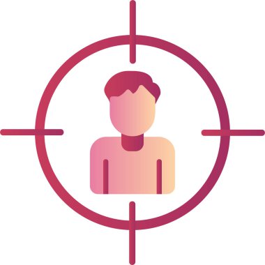 Hedef, Kullanıcı logosu, web sayfası için basit simge 