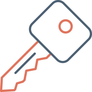 Anahtar. Web simgesi basit illüstrasyon