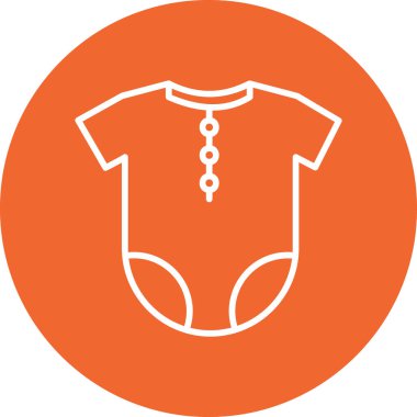 bebek giysisi ikonu vektör illüstrasyonu