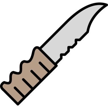 bıçak simgesi vektör illüstrasyonu