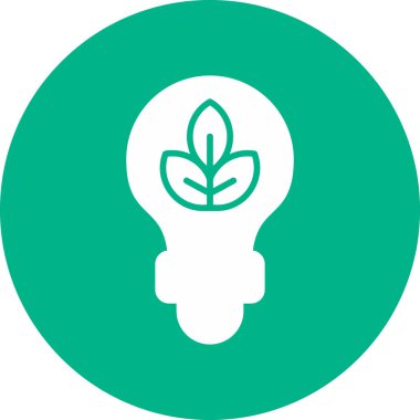 Ampul. Web simgesi basit illüstrasyon