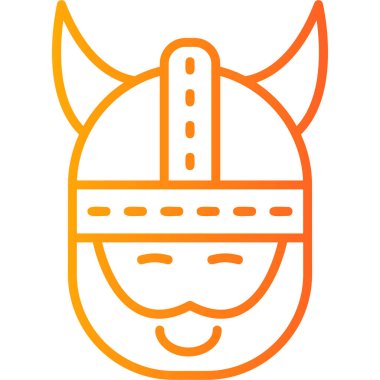 Maske. Web simgesi basit illüstrasyon