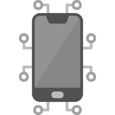 akıllı telefon simgesi vektör illüstrasyonu