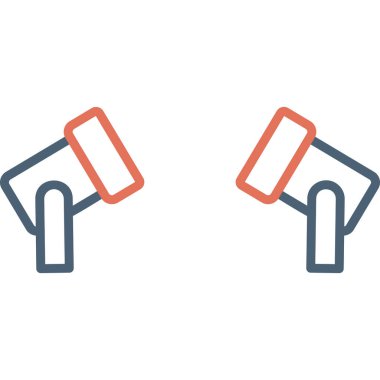 Spot Light Web simgesi basit illüstrasyon